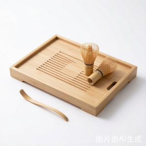 Bamboo tea tray set