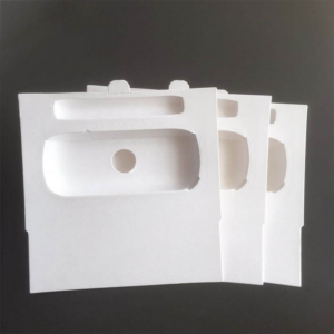 Bamboo molded pulp cushion insert for earphone case
